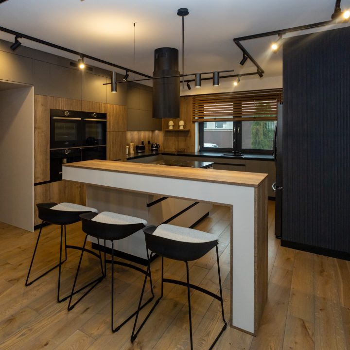 Dom w Jaworzynie - kuchnia na wymiar MiD Meble, realizacja mebli na wymiar w wariancie MiD Prestige