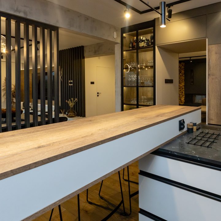 Dom w Jaworzynie - kuchnia na wymiar MiD Meble, realizacja mebli na wymiar w wariancie MiD Prestige