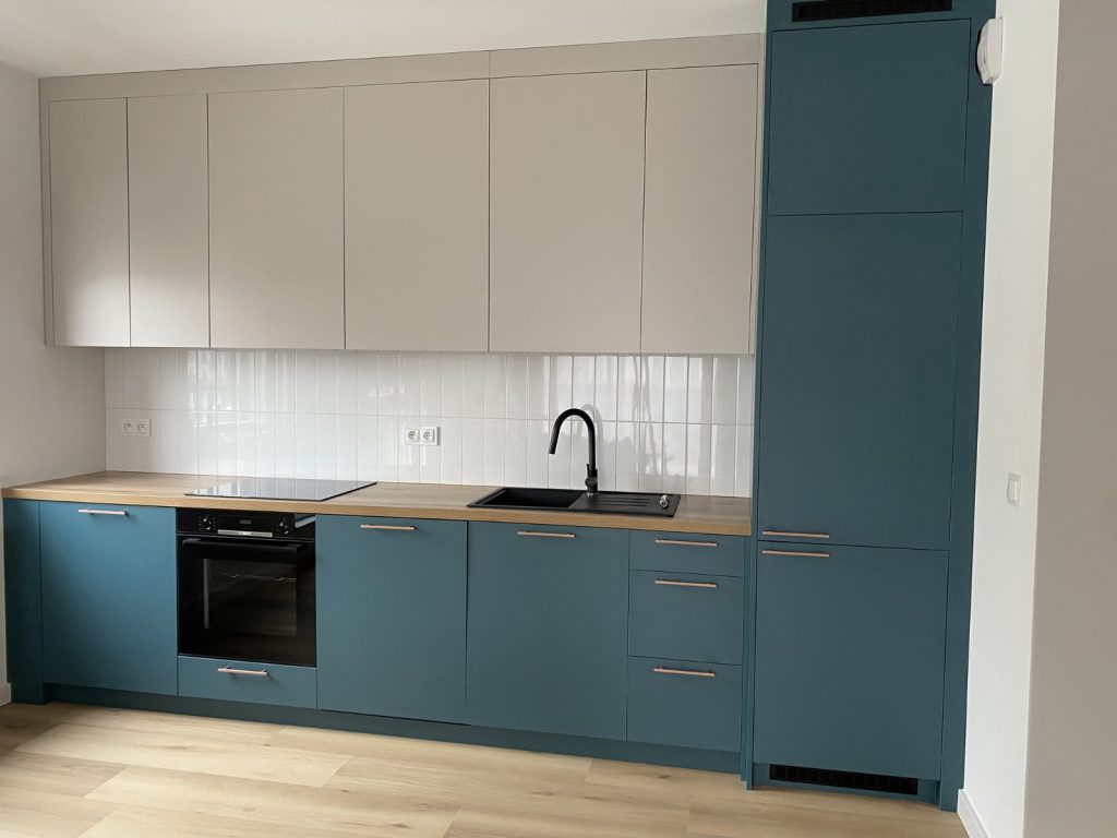 Realizacja mebli na wymiar dla dewelopera - Warszawa, ul. Podskarbińska - kuchnie na wymiar, szafy na wymiar, meble łazienkowe na wymiar - pakiet MiD Business