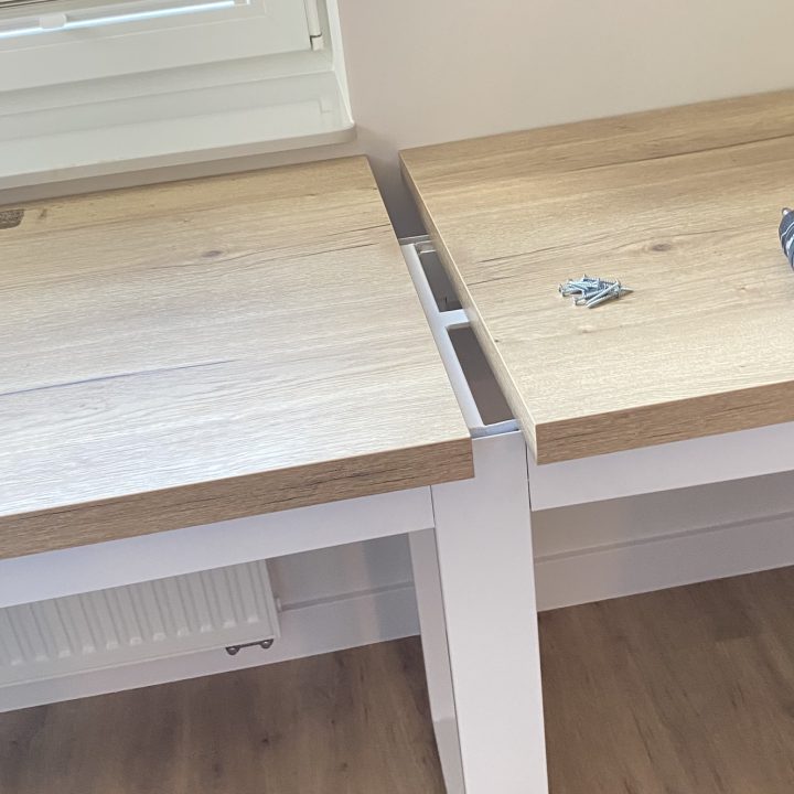 Kompleksowa realizacja MiD Prestige: meble na wymiar – kuchnia z wyspą, spiżarnia, garderoby, szafy, biurka i zabudowy łazienkowe. Estetyka premium i perfekcyjne wykonanie.